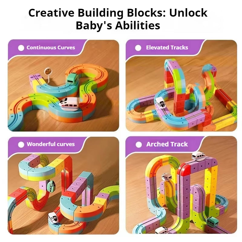 Electric Magnetic Levitation Train Set for Kids - Anti-Gravity DIY Assembly Magnetic Assembly Track Educational Toy for Boys